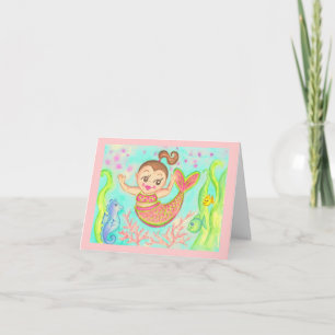 Mermaid Thank You Card