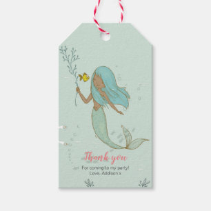 Mermaid thank you favour tags