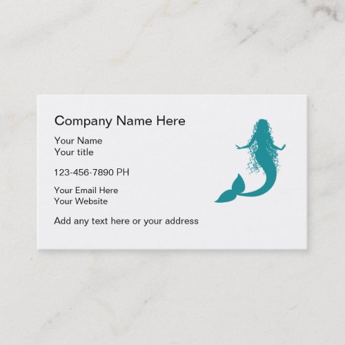 Mermaid Theme Business Cards