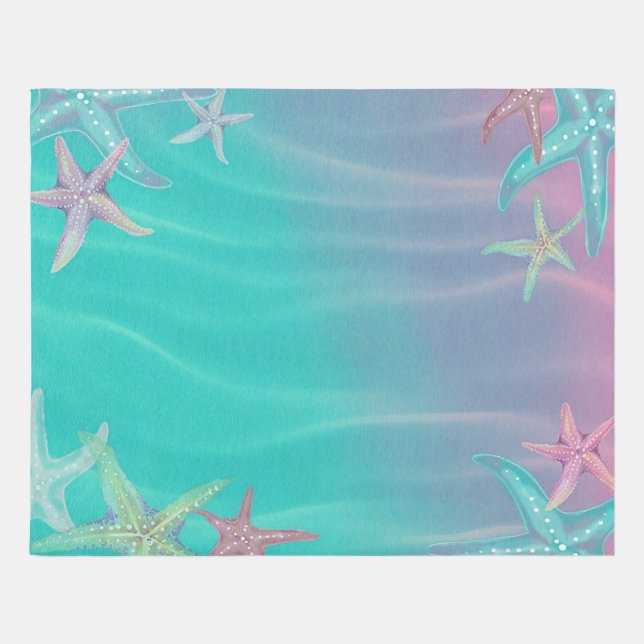 Mermaid Themed Starfish Rug (Front)