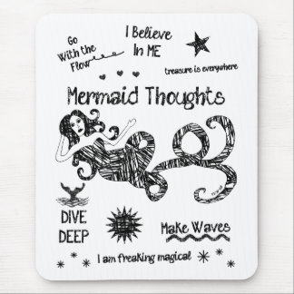 Mermaid Thoughts Mouse Pad
