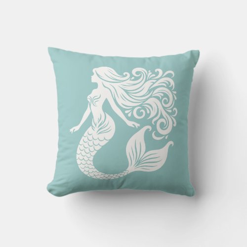 Mermaid Throw Pillow
