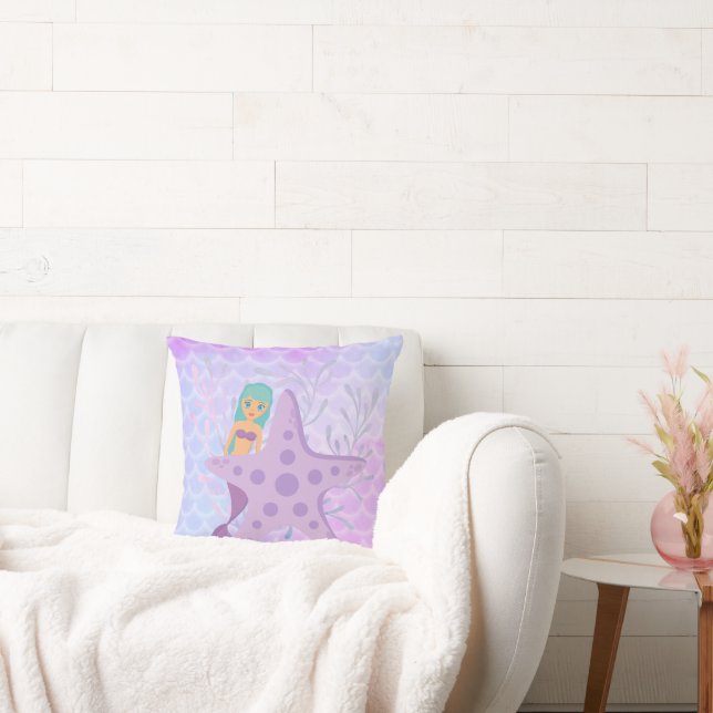 Mermaid  throw pillow (Couch)