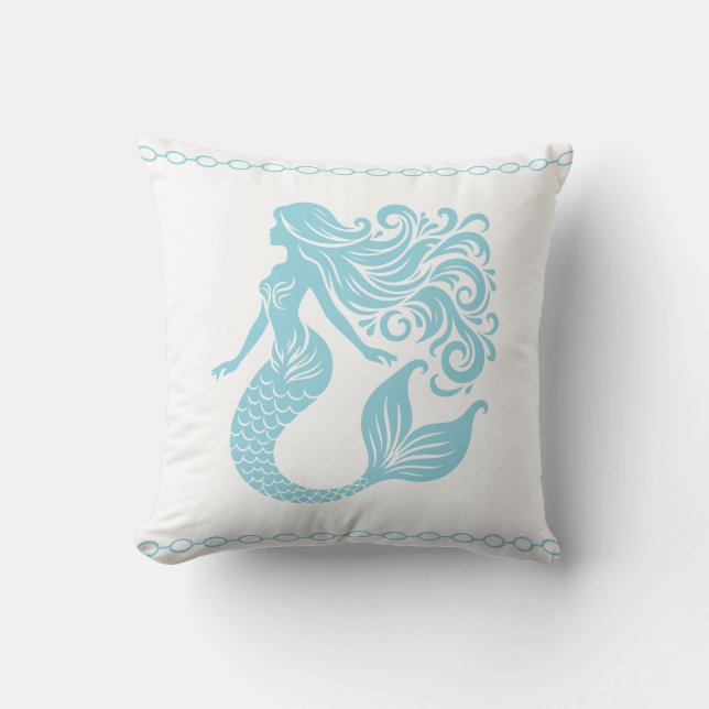 Mermaid  throw pillow (Front)