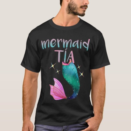 Mermaid Tia Spanish Aunt Mermaid Lover  T_Shirt