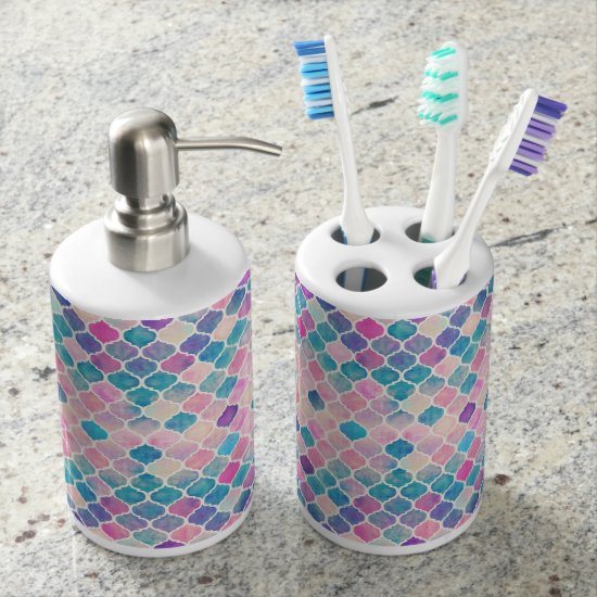 Mermaid toothbrush holder and soda dispenser