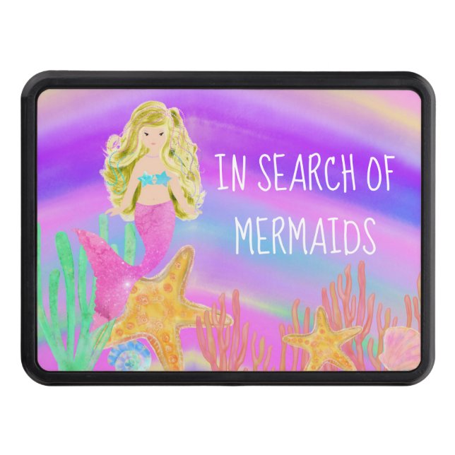 Mermaid Trailer Hitch Cover (Front)