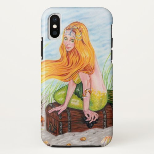 Mermaid Treasure Chest phone cases