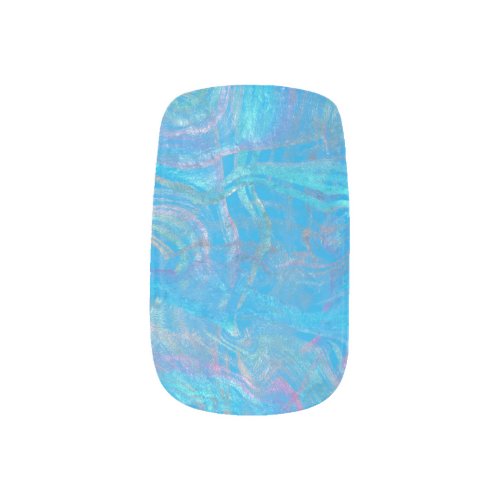 Mermaid Turquoise Minx Nail Art