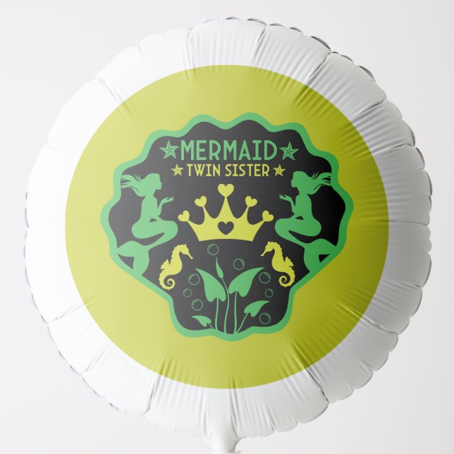  Mermaid Twin Sisters Balloon (Front)