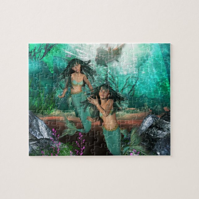 Mermaid Twins  Puzzle (Horizontal)