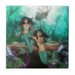Mermaid Twins  Tile