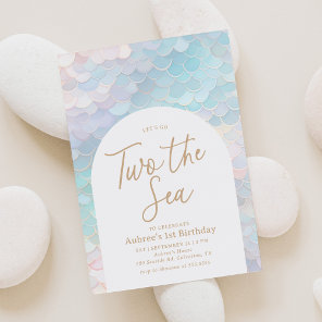 Mermaid Two the Sea 2nd Birthday Party Invitation
