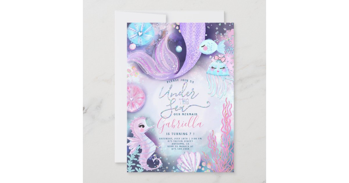 Sea Animals Birthday Invitations & Invitation Templates