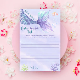 Mermaid Under the sea Baby bucket list