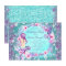 Mermaid Under the Sea Birthday Party Invitations
