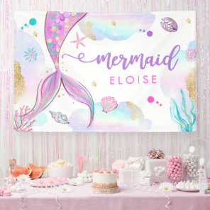 Mermaid Under The Sea Birthday Party Welcome Banner