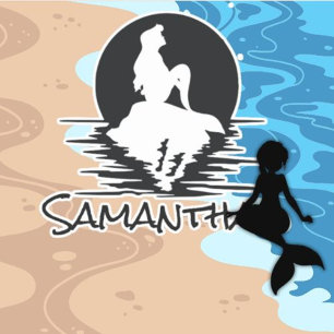 mermaid Under-the-Sea Birthday Sticker