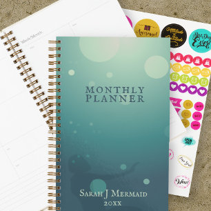 Mermaid Under the Sea Green Ocean Custom Planner