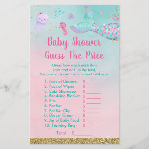 Mermaid Under The Sea Guess The Price Shower Game