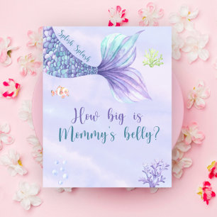Mermaid Under the Sea How big is Mommy's belly Poster
