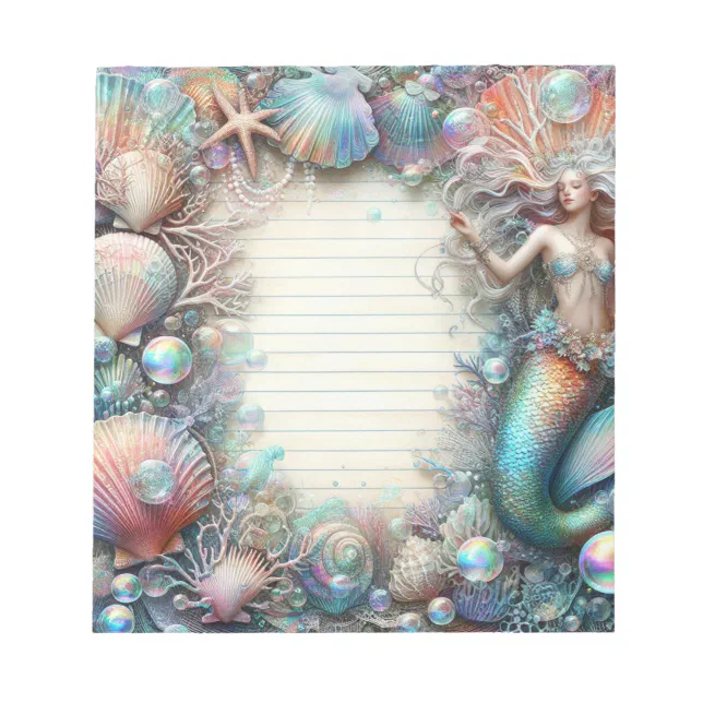 Notepad Mermaid Mermaid Under The Sea Notepad | Zazzle