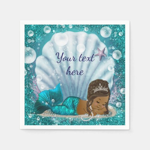 Mermaid Under The Sea Paper Napkins