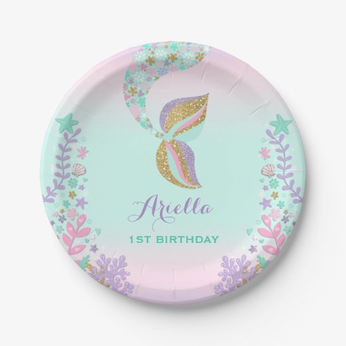 Mermaid Under The Sea Paper Plate 7 Paper Plates