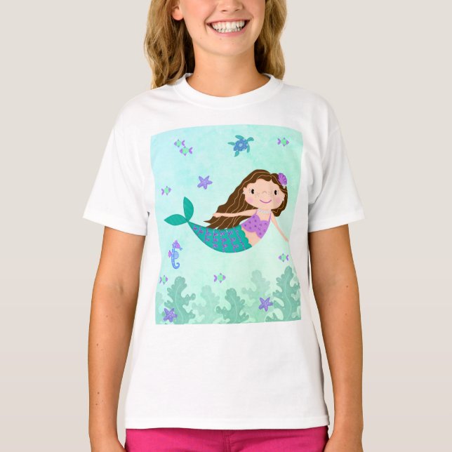 Mermaid Under The Sea T-Shirt (Front)