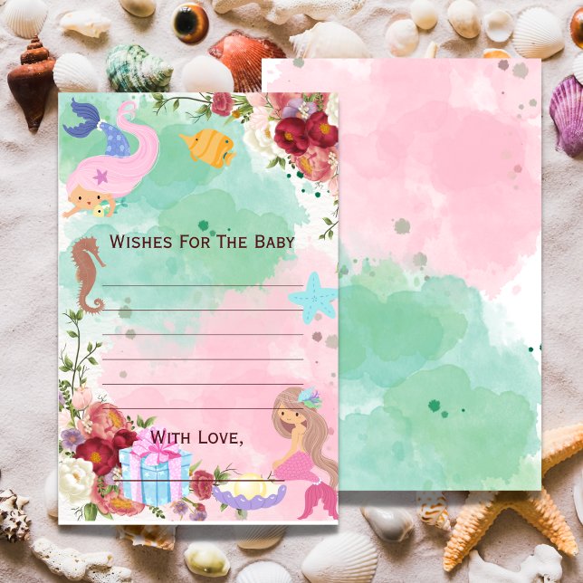 Mermaid Under The Sea Wishes For The Baby Shower (Creator Uploaded)