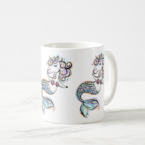 Mermaid Unicorn Coffee Mug