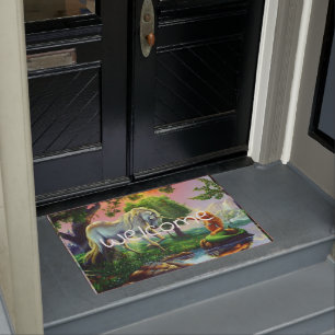 mermaid & unicorn doormat