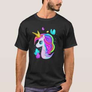 Mermaid Unicorn Mix Cute Magical Fantasy Creature  T-Shirt
