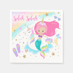 Mermaid & Unicorn Party Napkin