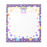 Mermaid Unicorn Personalized Kids Notepad at Zazzle