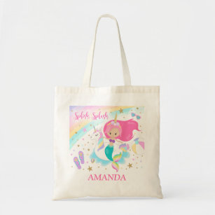 Set of 12 Personalized Canvas Tote bag size 8x8 Birthday party,unicorn,unicorn party,Unicorn Decorations Canvas Tote
