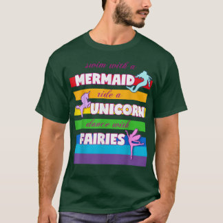 Mermaid, Unicornfor Girls  T-Shirt