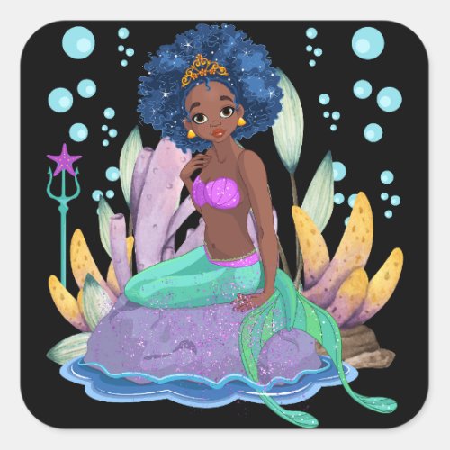 Mermaid Vibes Mermaid Looks Like Me Funny Mermaid  Square Sticker