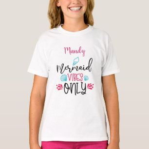 Mermaid Vibes Only Seashells  T-Shirt