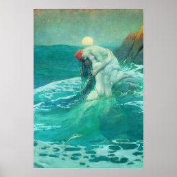Mermaid Vintage Poster