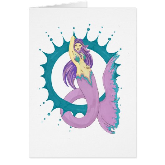 mermaid w/ circle cards (Front)