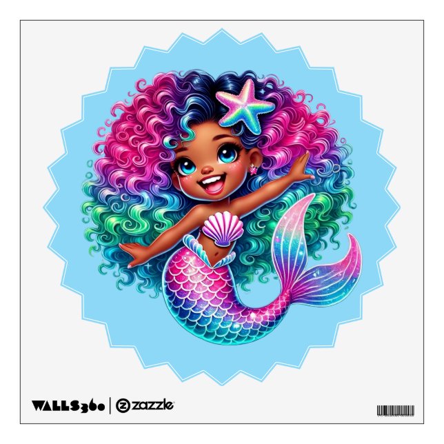 Mermaid Wall Decal  (Front)