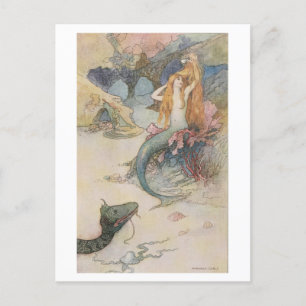 Mermaid Warwick Goble Postcard