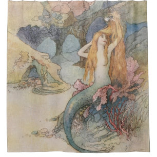 Mermaid Warwick Goble Shower Curtain