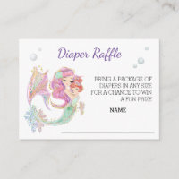 Mermaid Watercolor Books for Baby Shower