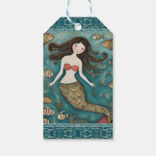 Mermaid Watercolor  Gift Tags