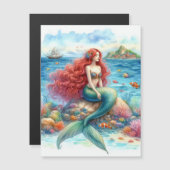 Mermaid watercolor magnetic (Front/Back)