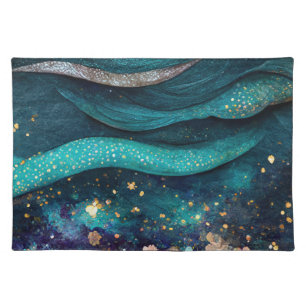 Mermaid waterecolor. cloth placemat