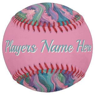 Mermaid Waves (personalized) Softball