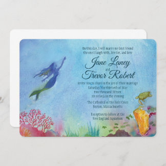 Mermaid Wedding Invitations